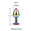 X-CITE GEM - RAINBOW BUTT PLUG SMALL